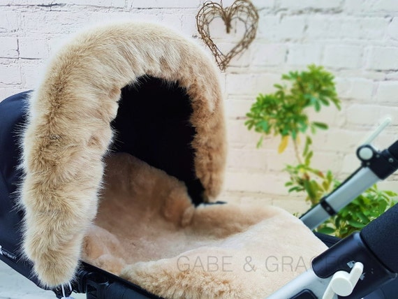 Luxury Fur Seat Liners for Silver Cross Pioneer Pushchairs Liner only
