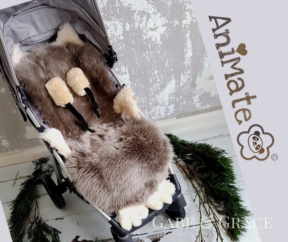 fur stroller liner