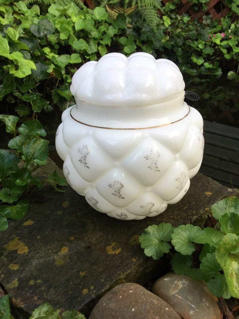 Vintage Biscuit Jar Vintage Milk Glass Biscuit Jar Vintage Etsy