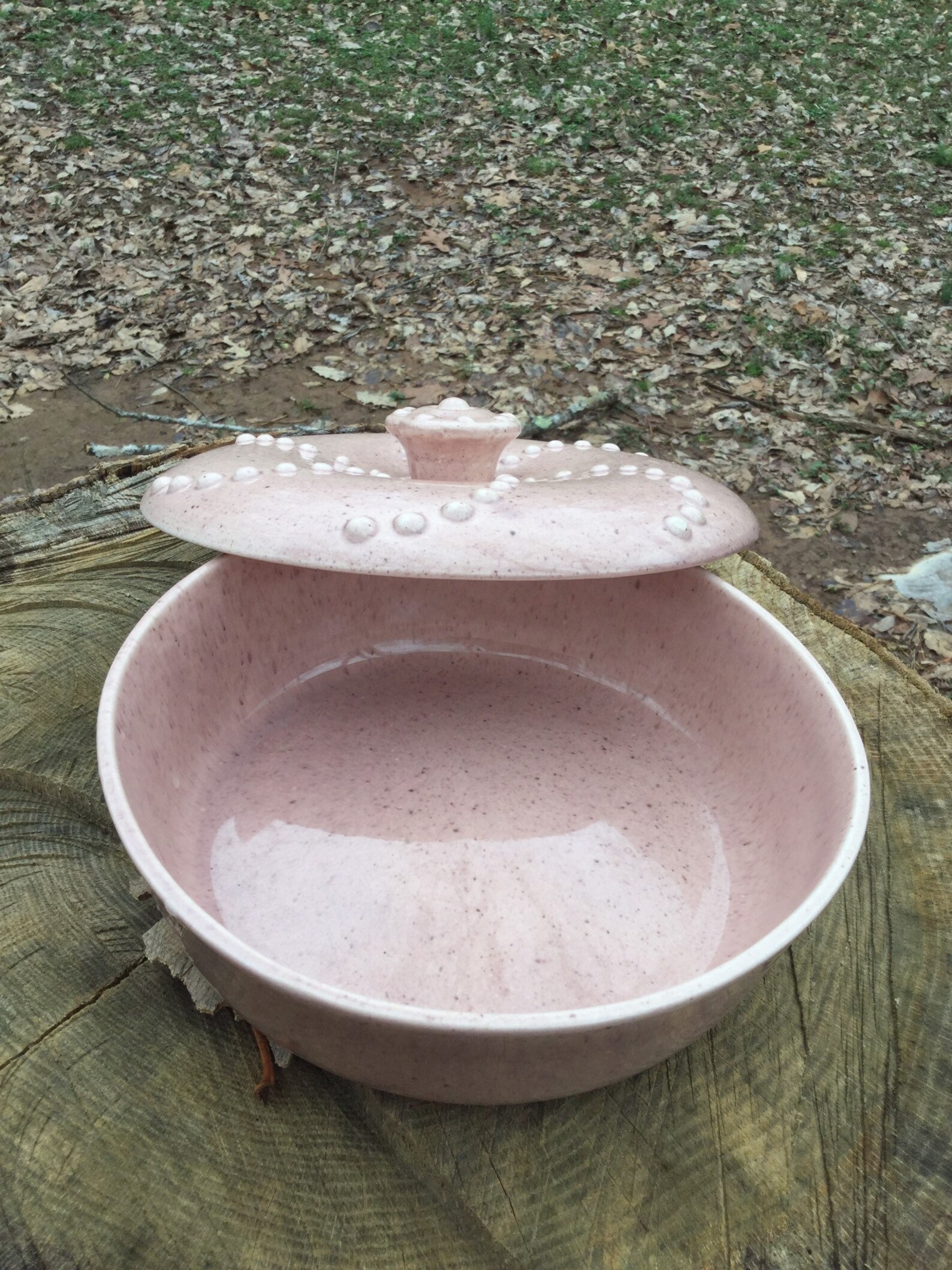 Vintage MCM Pink Casserole Vintage Pink Casserole Dish W Etsy