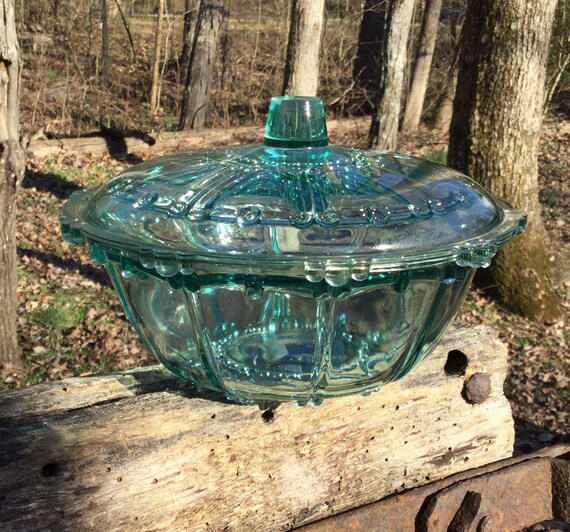Rezultat slika za blue glass dishes vintage