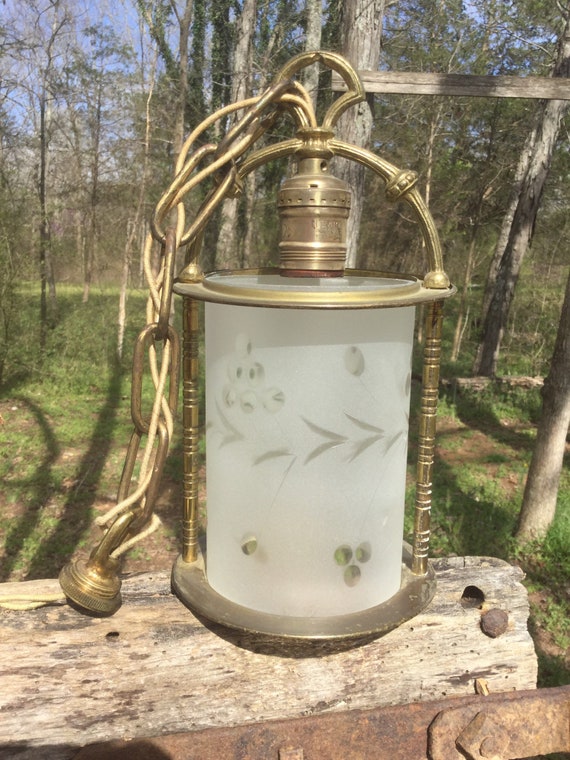 Petite Vintage Hall Light Vintage Ceiling Lamp Vintage Foyer Etsy