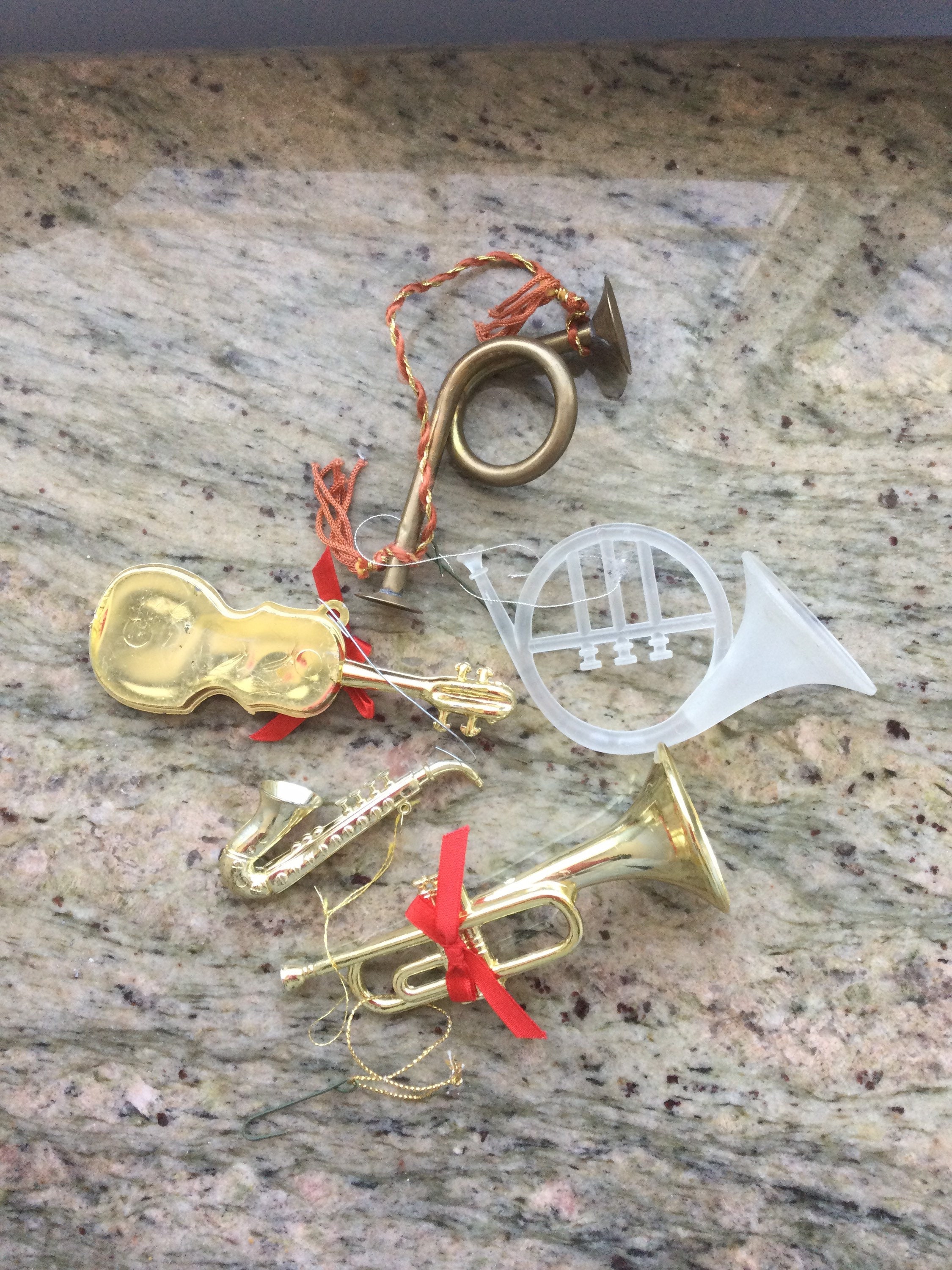 Lot of Musical Ornaments Vintage Ornaments Lot of 5 Vintage Etsy