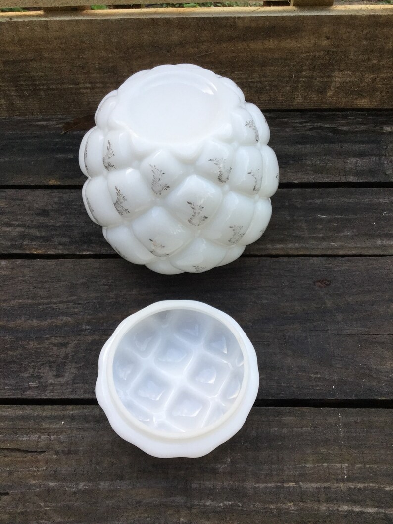 Vintage Biscuit Jar Vintage Milk Glass Biscuit Jar Vintage Etsy