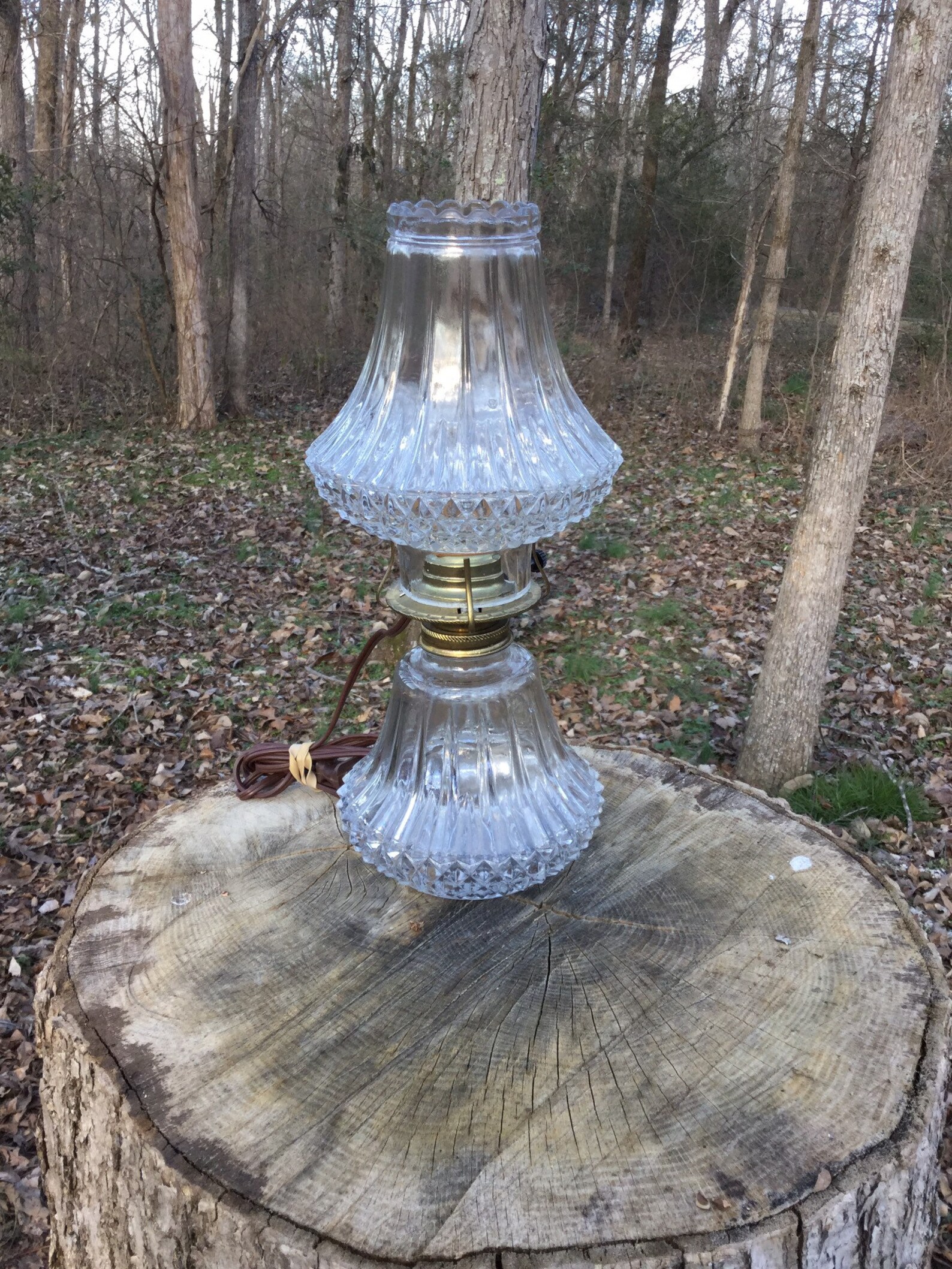 Vintage Lamplight Farms Oil Lamp Vintage Electrified Oil Etsy