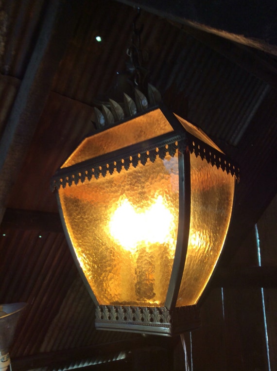 Vintage Lamp Vintage Hanging Lamp Vintage Foyer Light Etsy