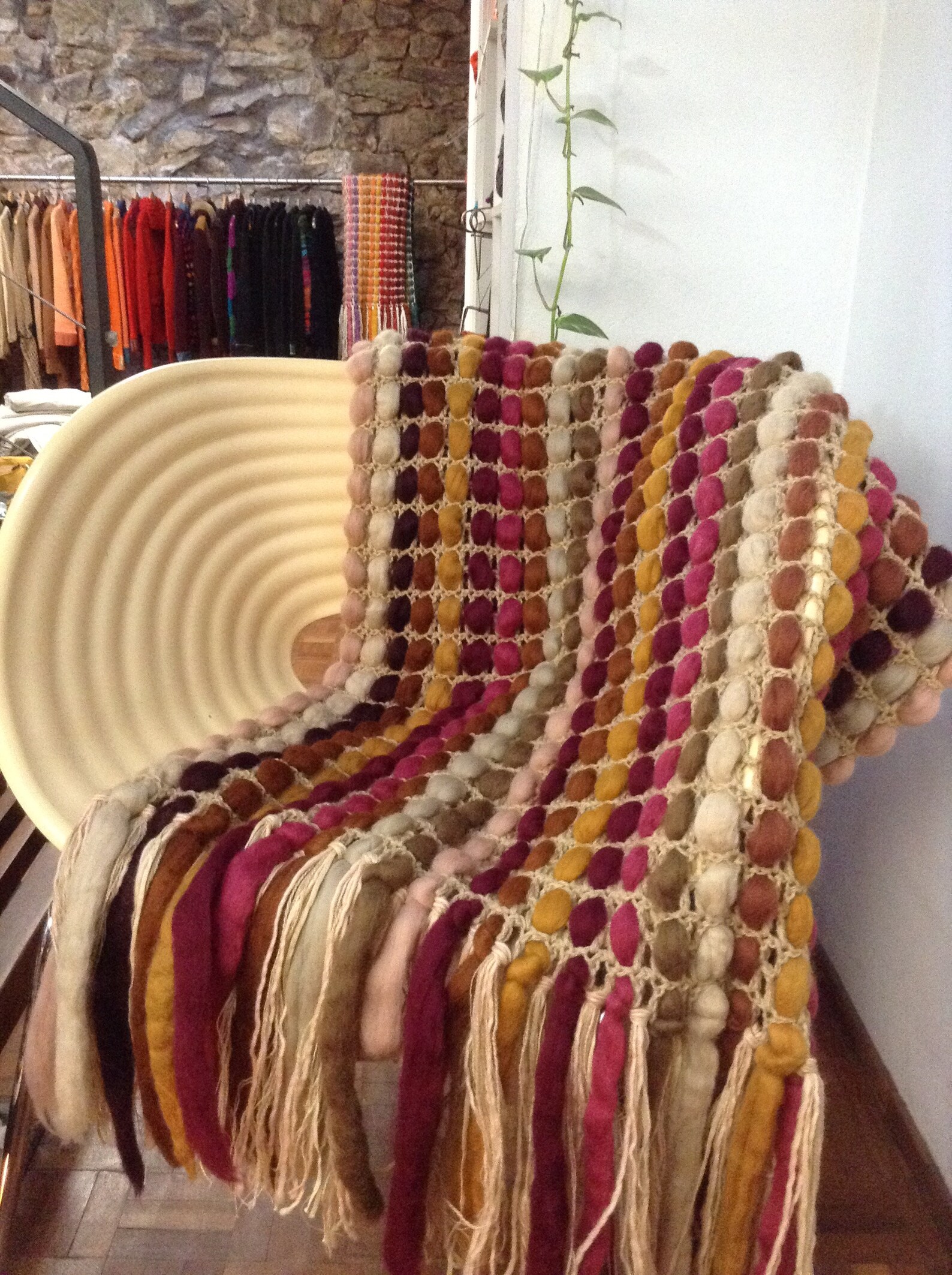 Hand Knit Blanket Chunky Knit Throw Crochet Blanket Wool Etsy