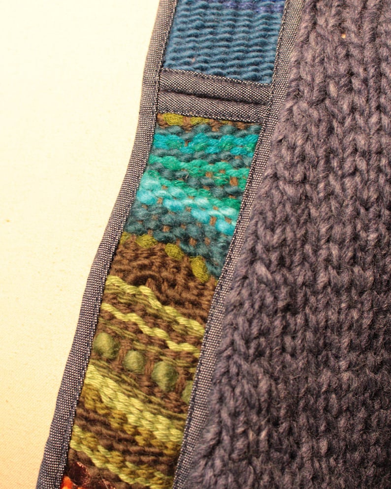 Loom cardigan Loose coat Oversized Wool Cardigan Bulky Ethnic Cardigan Bulky Cardigan Chunky sweater with elbow patches Bulky wear
