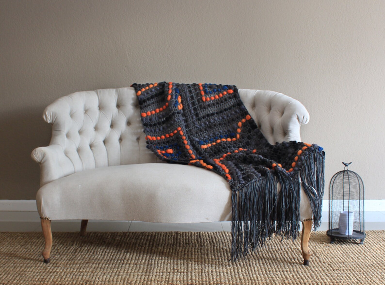 Wool couch blanket bluky blanket wool throw merino wool Etsy