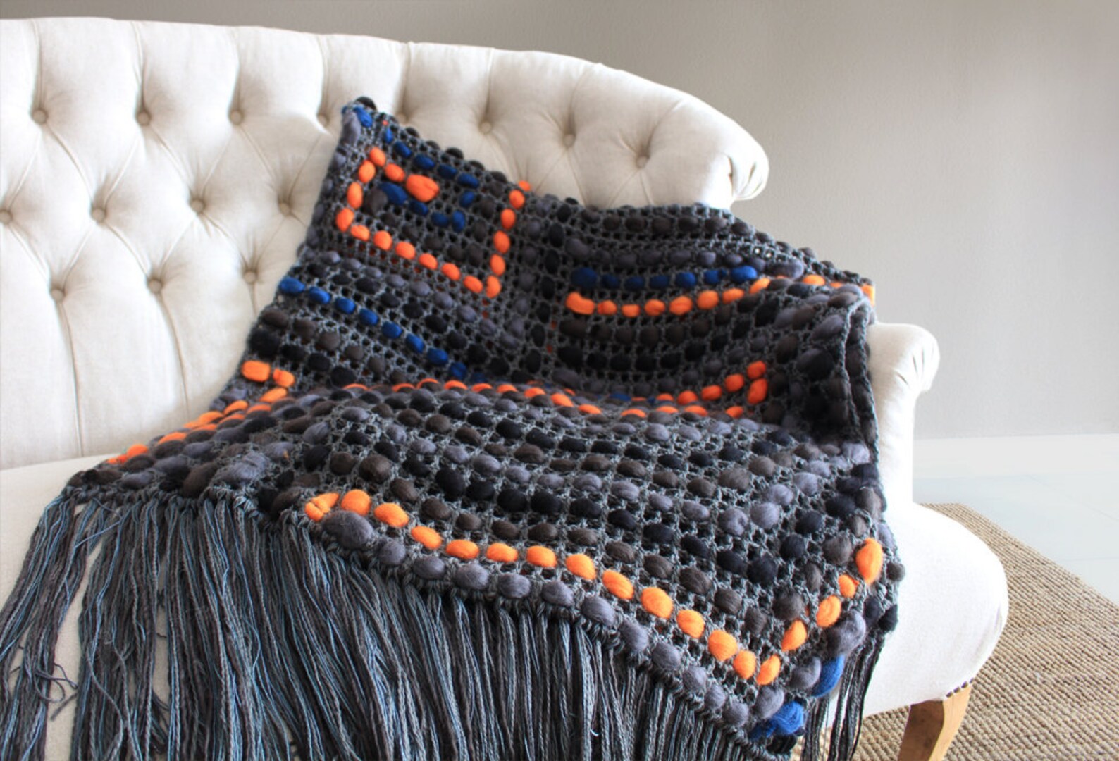 Wool Couch Blanket Bluky Blanket Wool Throw Merino Wool Etsy