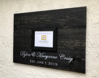 Personalized Guestbook, Bride and Groom Keepsake Wall Hang, Wood Signature Frame, Wedding Décor, Bridal Shower Gift