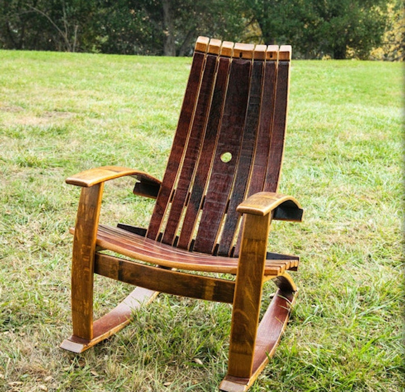 Adirondack Chair, Tables, Wine Barrel Chair, Wine Barrel Furniture , Rustic Chair, Patio Chair, Outdoor Furniture, Barrel Chair image 10