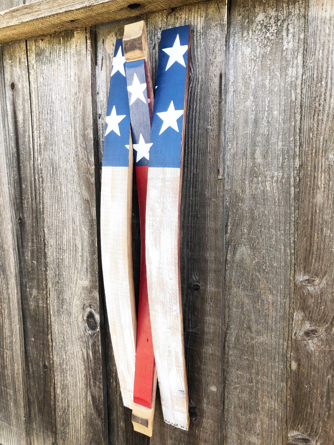 American Wine Barrel Flag USA Flag Wood Wall Hang Custom Etsy