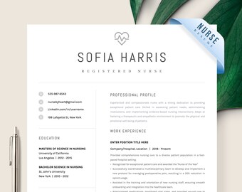 Nurse Resume Template, Nursing Student Resume Word Pages CV Nursing Medical Assistant Student Nurse Resume template Medical Doctor CV Resume