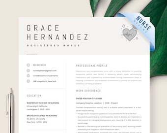 Nursing Resume Template Word Pages Medical Assistant Resume, Nurse Resume Doctor CV Template, Nursing Student, Healthcare CV Resume Template