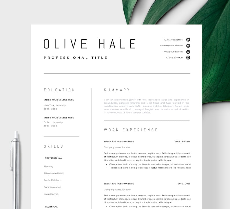 free resume download etsy free resume download etsy
