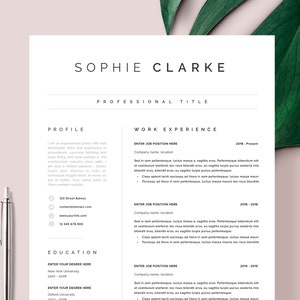 Resume Template | Resume CV Template | CV design | Curriculum Vitae | CV Instant download Resume | Resume Templates | cv | "Porto"