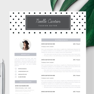 Resume Template Instant download Resume with photo Creative Resume CV Template Word and Pages CV design Curriculum Vitae Resume Templates