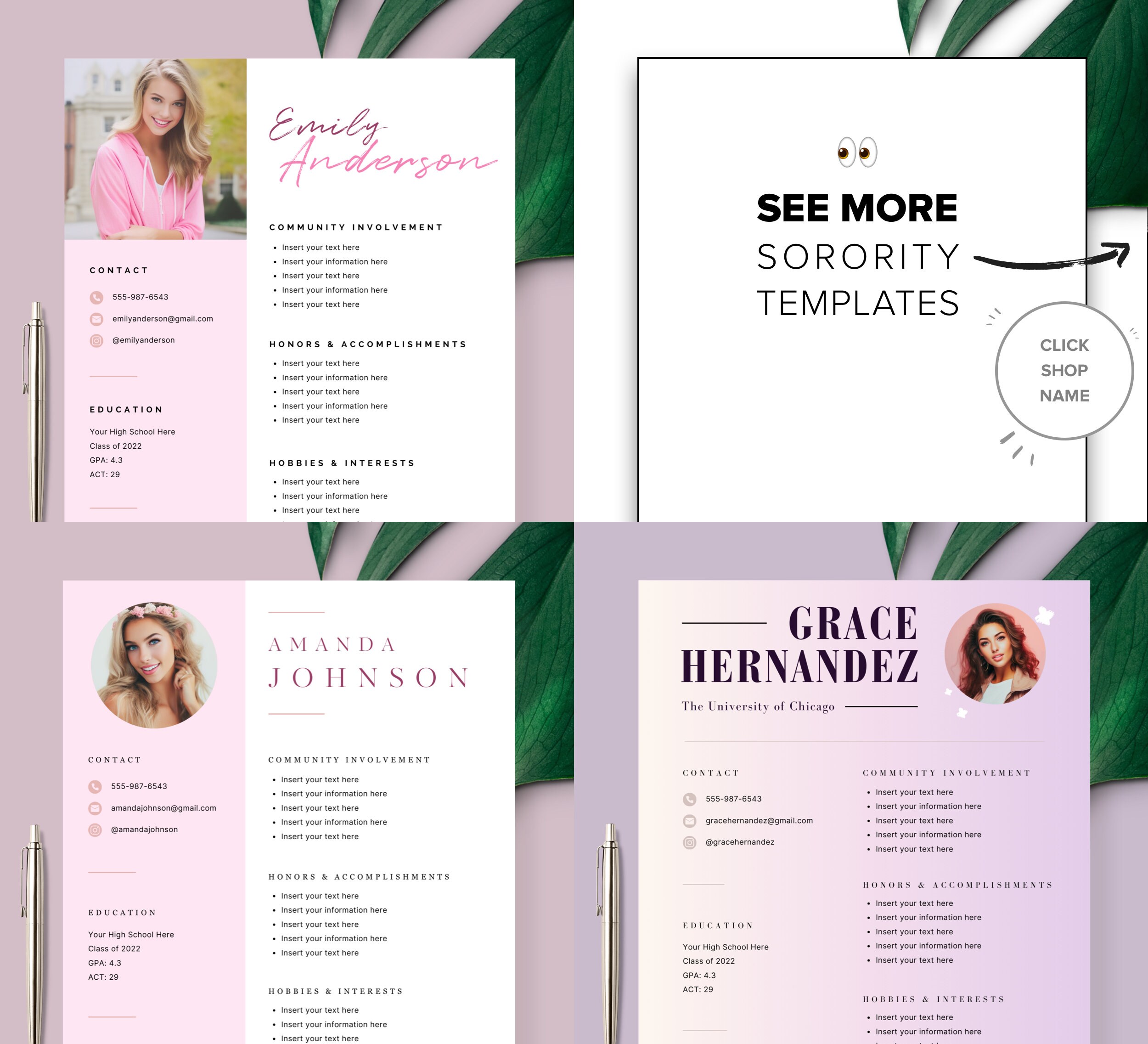 Sorority Resume Template Sorority Rush Resume Template Clean Orange