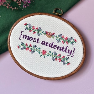 Pride and Prejudice Cross Stitch Pattern