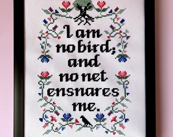 Jane Eyre Cross Stitch Pattern