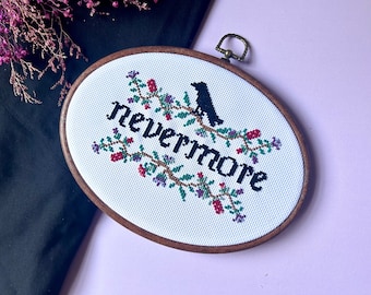 Nevermore Cross Stitch Pattern
