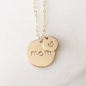 Big and Little Circle Charm Necklace