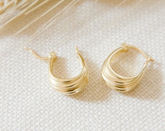 Tear Drop Hoop Earring