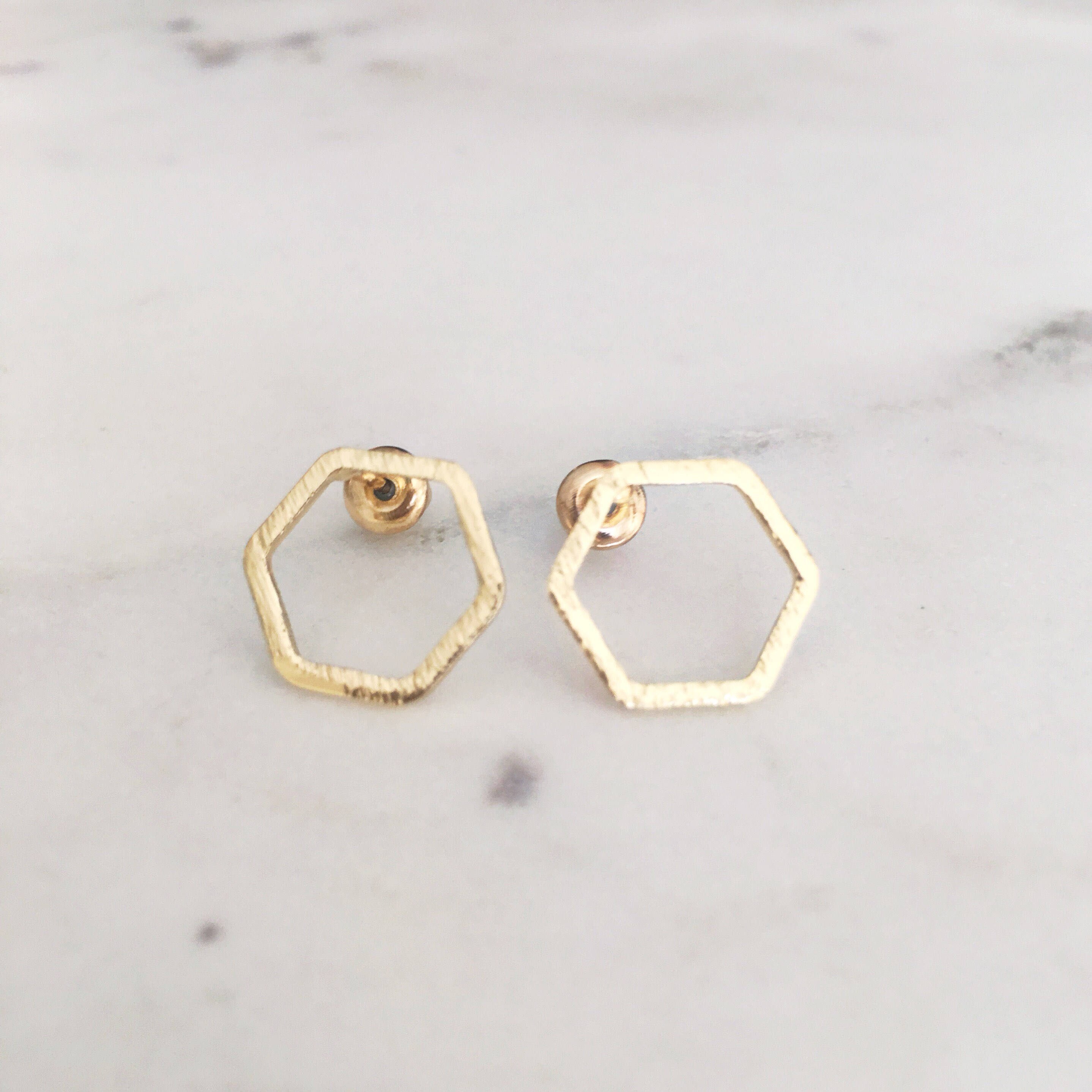 Open hexagons Earrings
