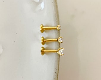 Flat Back Helix Dimond Earring