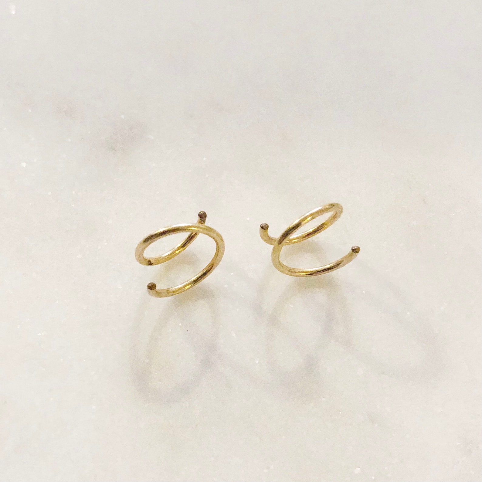 Buy Spiral Hoops // Twist Earrings Online in India - Etsy