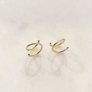 Spiral Hoops // Twist Earrings