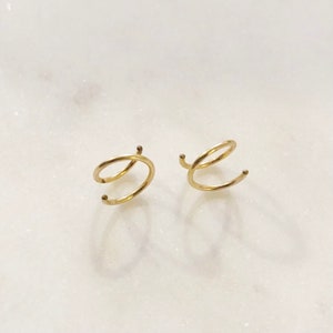 Spiral Hoops // Twist Earrings image 1