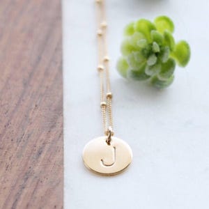 Satellite Circle Charm Necklace image 1