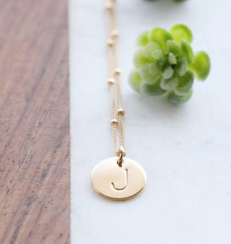 Satellite Circle Charm Necklace image 1