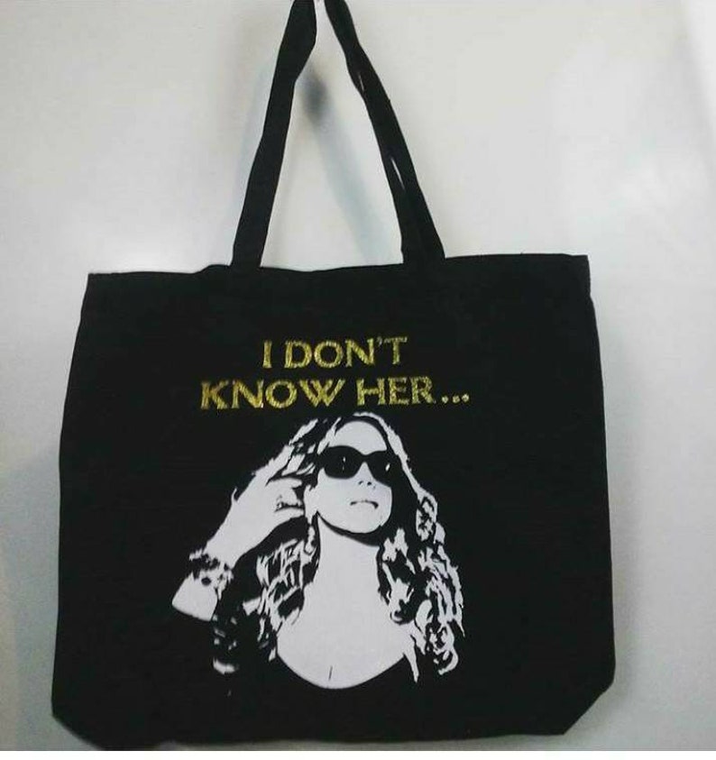 Mariah Carey Lambily I Don/'t Know Her Lamb Made Graphic Pop Art Iconic Diva Shade concert Queen Black tote bag