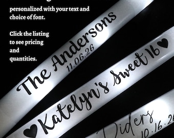 Custom Wedding Glow Sticks: Personalized LED Foam Party Favors