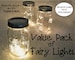 VALUE PACK Fairy Lights with replaceable batteries. You pick quantity. 10 LEDs per wire, warm white lights for mason jars or crafts (REP10) 