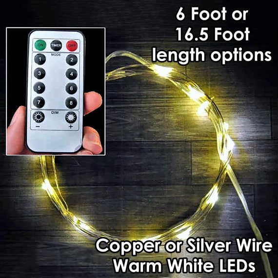 Battery Operated Fairy Lights With Remote 8 Different Modes Timer