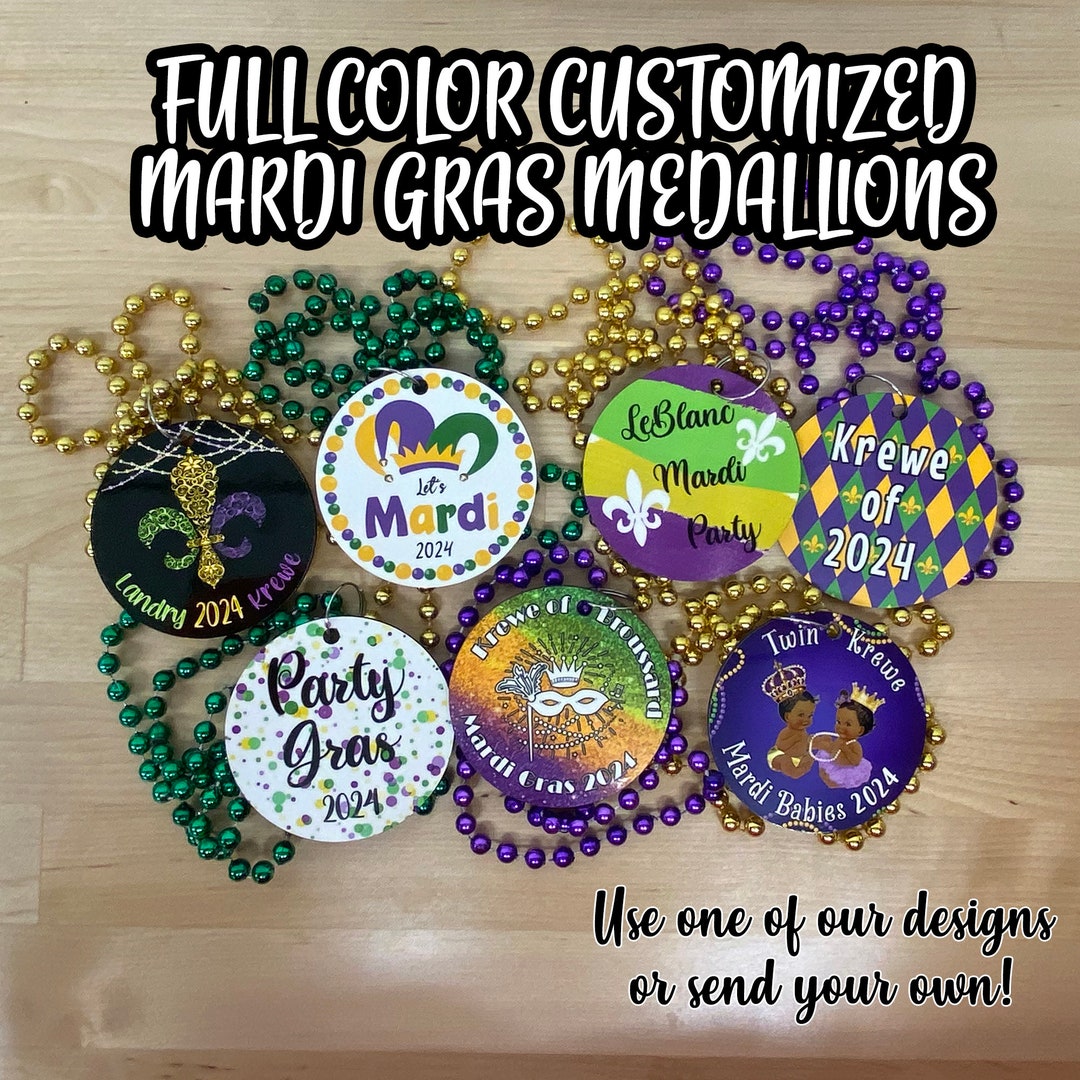 custom mardi gras necklace
