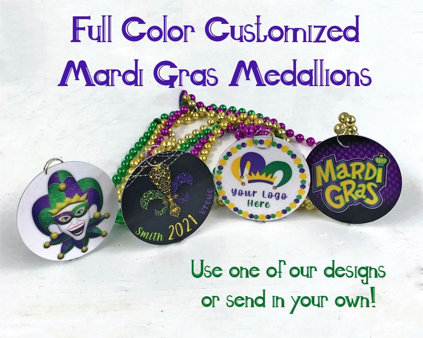 mardi gras medallions