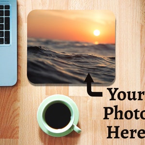 Personalized Mouse Pad made with your photo Send us your picture in Etsy convo's Great for Christmas or Birthday gifts Single Photo