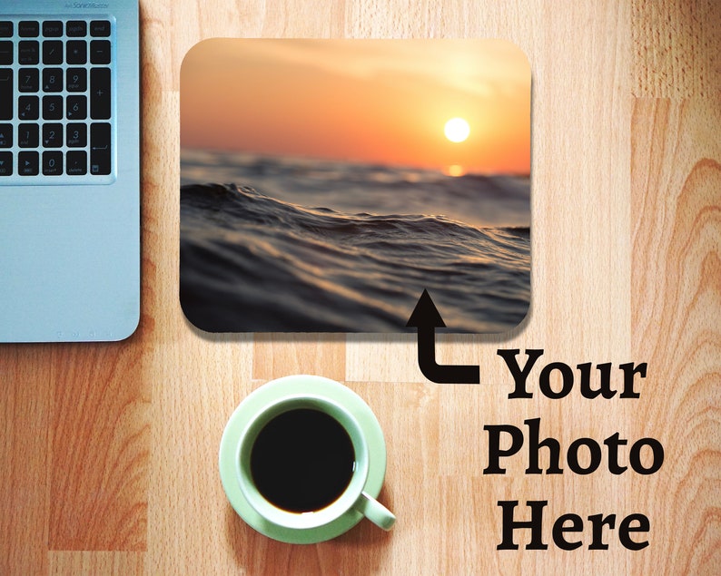 Personalized Mouse Pad made with your photo Send us your picture in Etsy convo's Great for Christmas or Birthday gifts Single Photo