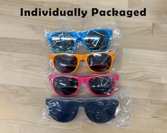 Single Arm Customization | Neon Full Color Customized Party Sunglasses - Your Text | UV DTF Print