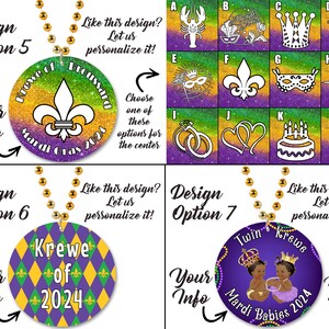 custom mardi gras medallions