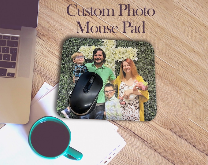 Personalized Photo Mouse Pad | Custom Picture Desk Accessory