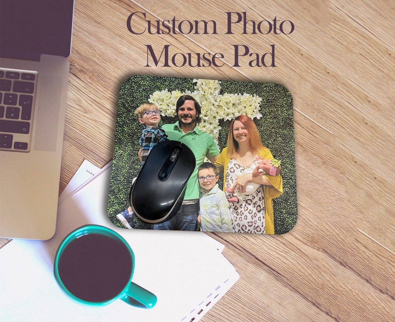 Personalized Photo Mouse Pad | Custom Picture Desk Accessory image 1