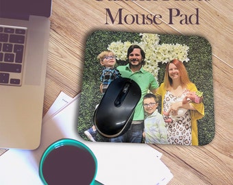 Personalized Mouse Pad made with your photo | Send us your picture in Etsy convo's | Great for Christmas or Birthday gifts!