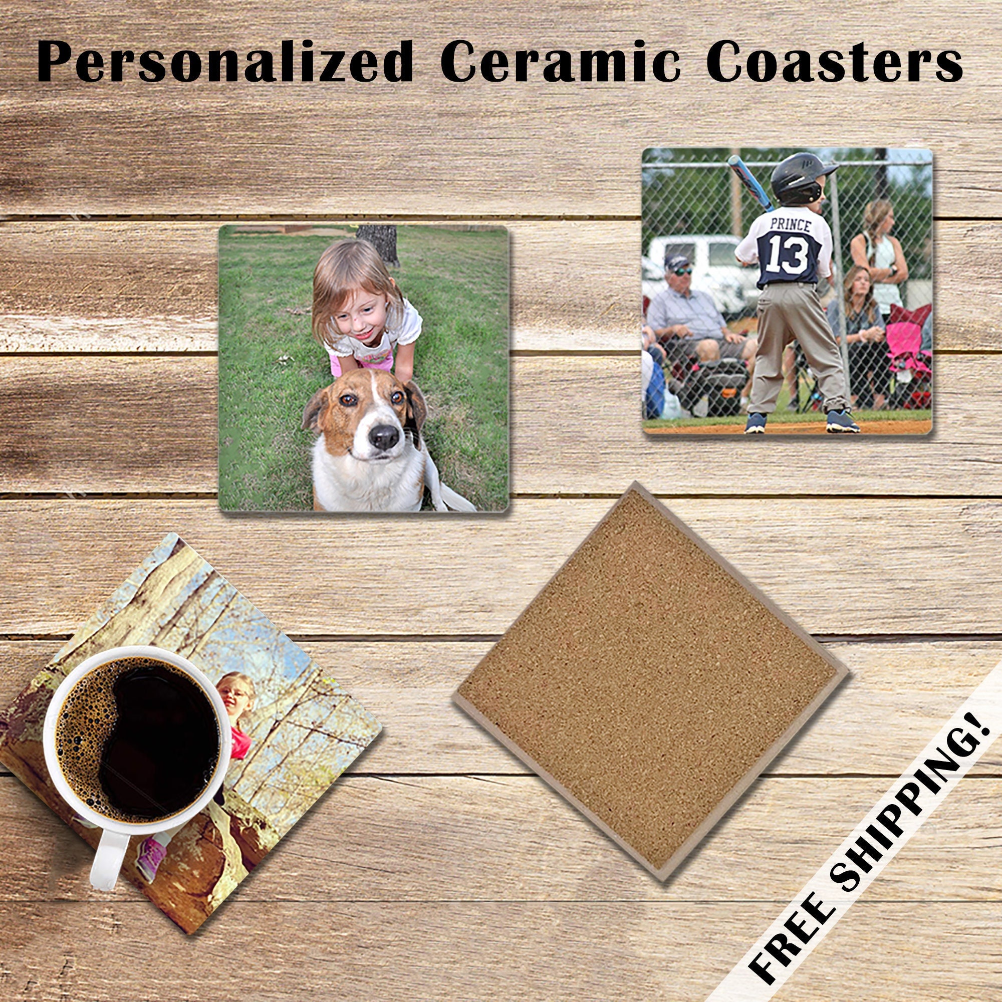 Customize your own Acrylic Coasters - Free Shipping