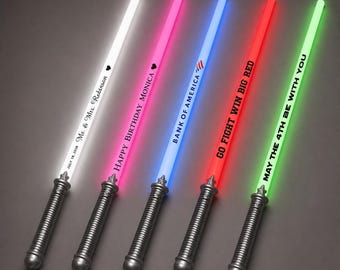 Custom LED Lightsabers Personalized for Birthdays, Weddings, Corporate Events & Parties